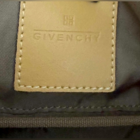 Givenchy Top Handle Leather and Tan Canvas Print EC - Picture 9 of 10